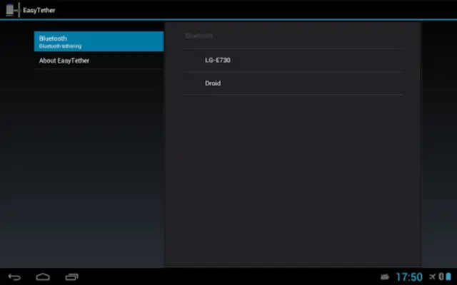 EasyTether Tablet android App screenshot 2